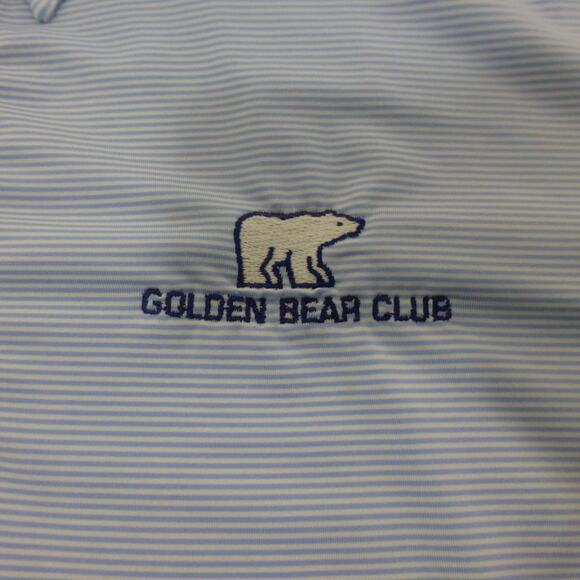 G/Fore Shirt Mens XXL Polo Golf Striped Blue Performance Golden Bear Club - Picture 4 of 12